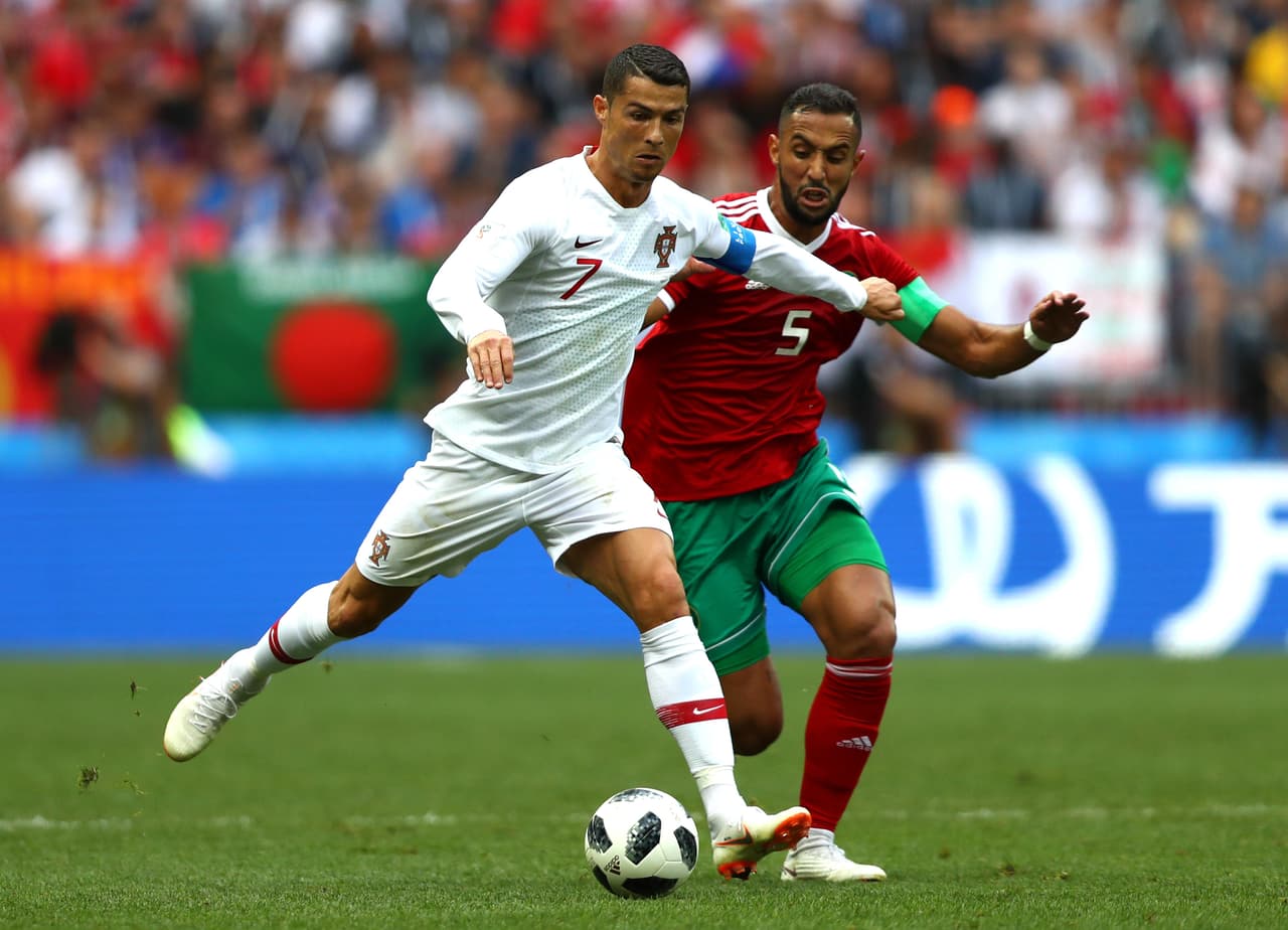 Cristiano Ronaldo fue el único que generó algún peligro por parte de Portugal en el arco de Marruecos.