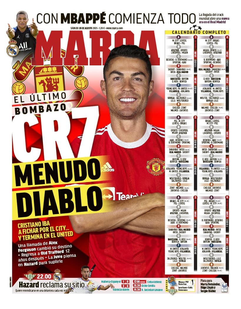 CR7 sorprende al mundo del futbol y decide volver al club que prácticamente lo vio nacer. El Manchester United revas´o por la derecha al Manchester City y se quedaron con el histórico goleador en su equipo.