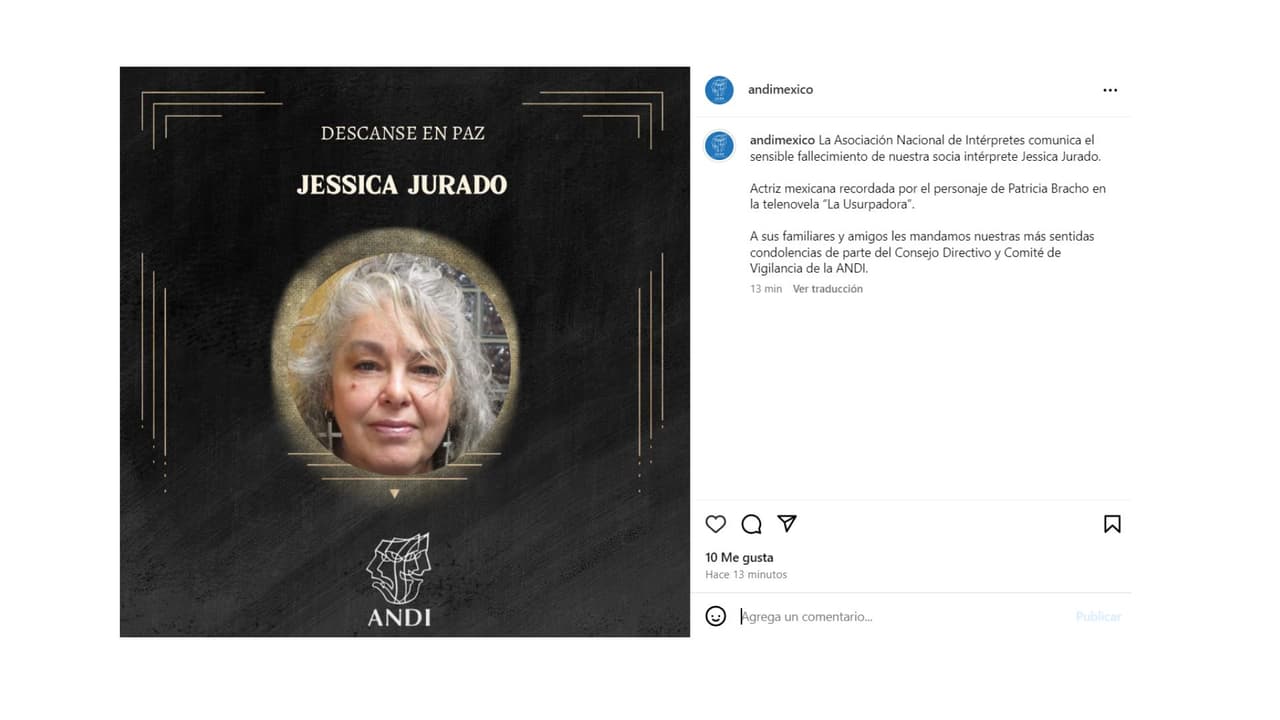 Jessica Jurado se retiró de las telenovelas en 2002. 'Entre el amor y el odio' fue su último proyecto en la televisión.