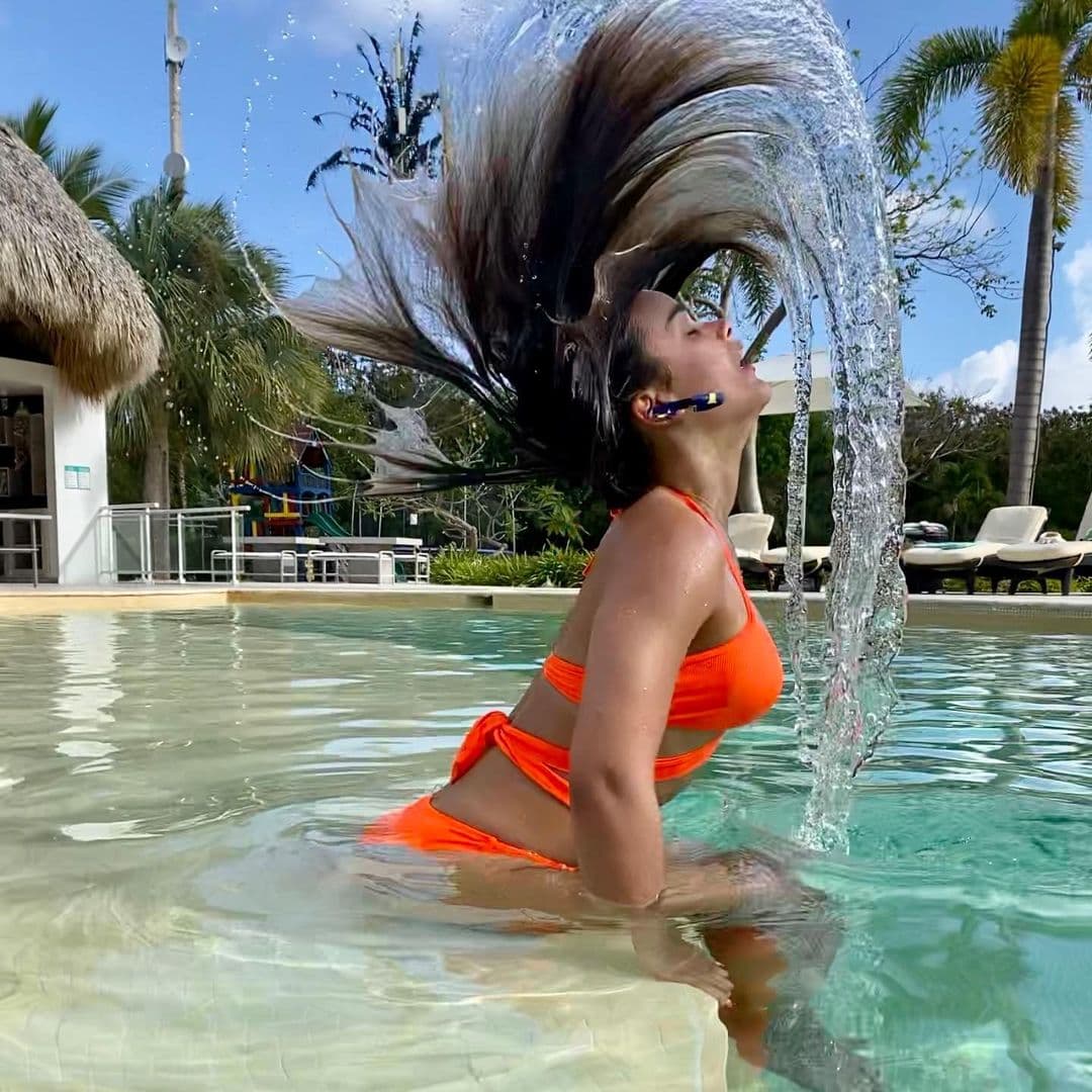 Y es que Clarissa aprovechó sus días libres para divertirse en la piscina: "un descanso bien merecido".