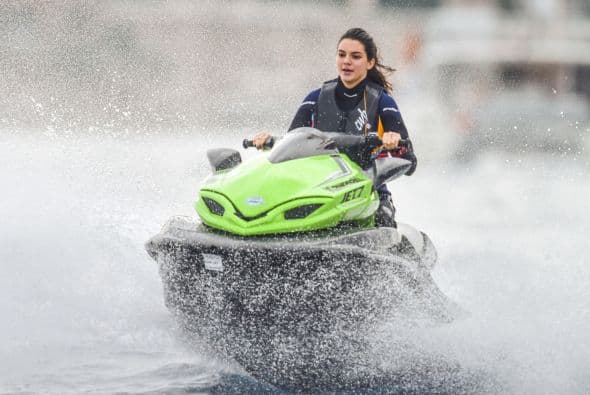 La hermana de Kim Kardashian iba a toda velocidad.