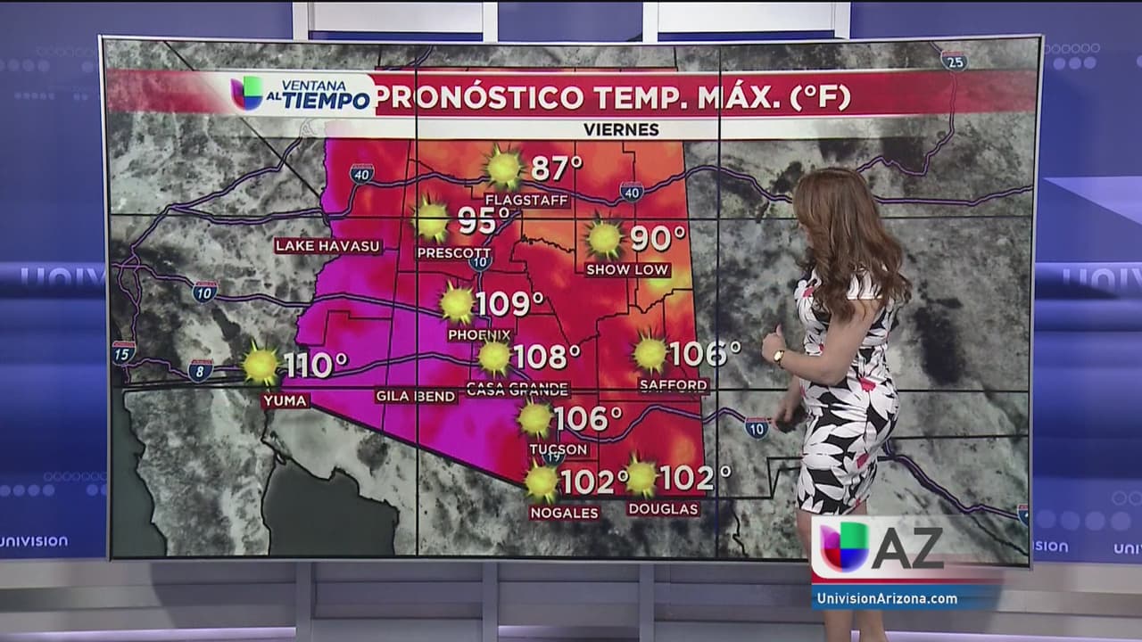 Emiten alerta de calor extremo en Arizona ante la posibilidad de temperaturas de hasta 120 grados Farenheit