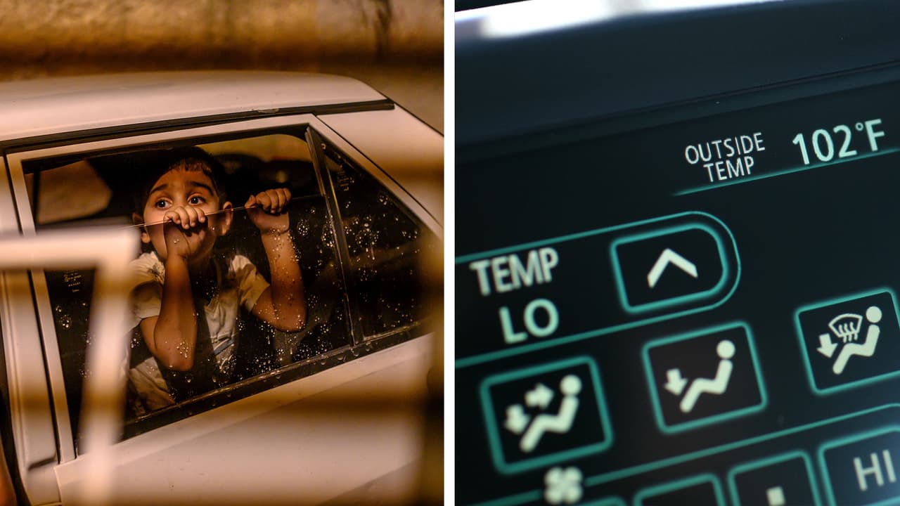 Nunca deje niños pequeños y mascotas sin vigilancia dentro de vehículos.
<br>