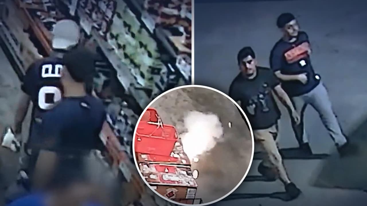 Siembran pánico en almacén de fuegos artificiales: encienden pirotécnica dentro de la tienda para robar