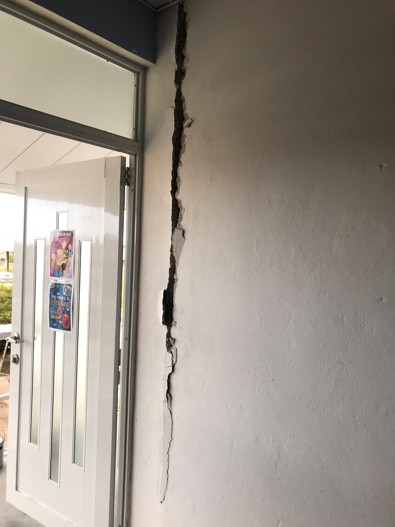 Daños en la Parroquia Santísimo Sacramento en Ponce.