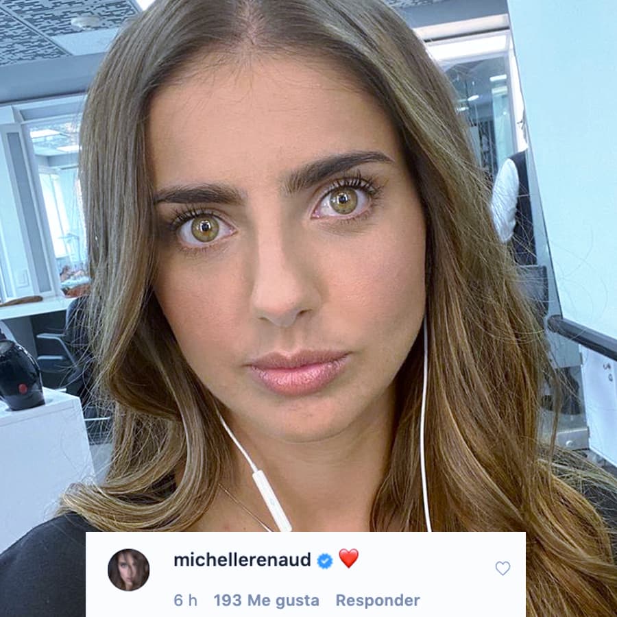Michelle Renaud, con quien compartió escena en 'La mujer del Vendaval', comentó la publicación con un corazón rojo.