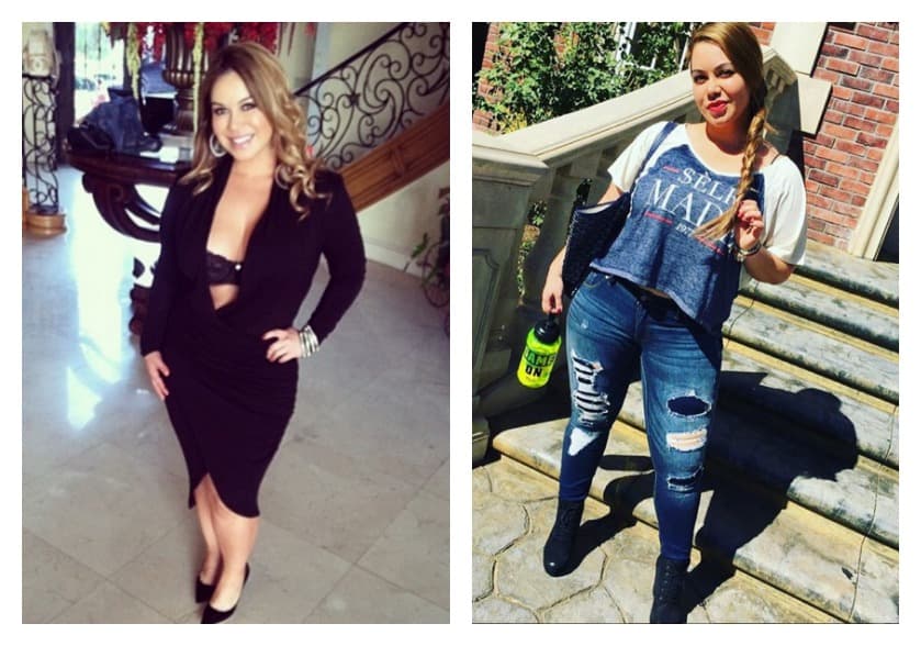 Otra que diversifica mucho su imagen, sin desprenderse de su sensualidad al natural es Chiquis Rivera.