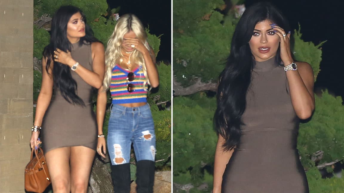 Hace unos días así captaron las cámaras a Kylie.