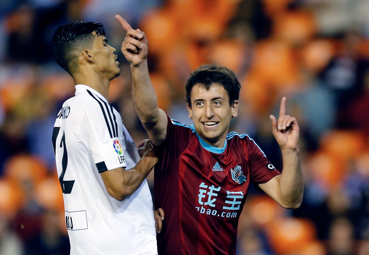 La Real Sociedad derrota al Valencia al 94' en el cierre de su temporada