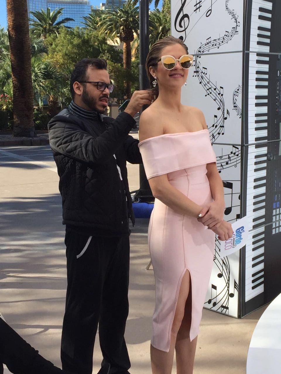 Daniela se preparó para lucir guapísima.