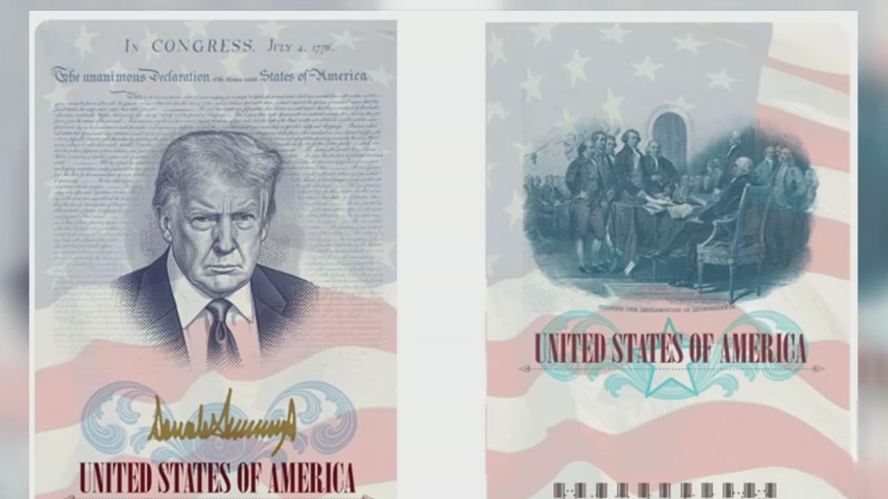 Pasaporte de EEUU con la imagen del presidente Donald Trump: Esto sabemos
