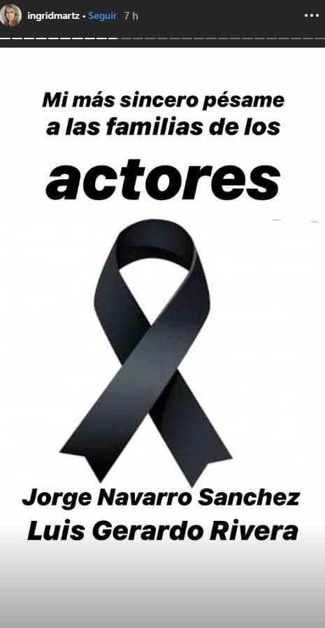 A través de sus historias de Instagram la actriz mandó un mensaje.