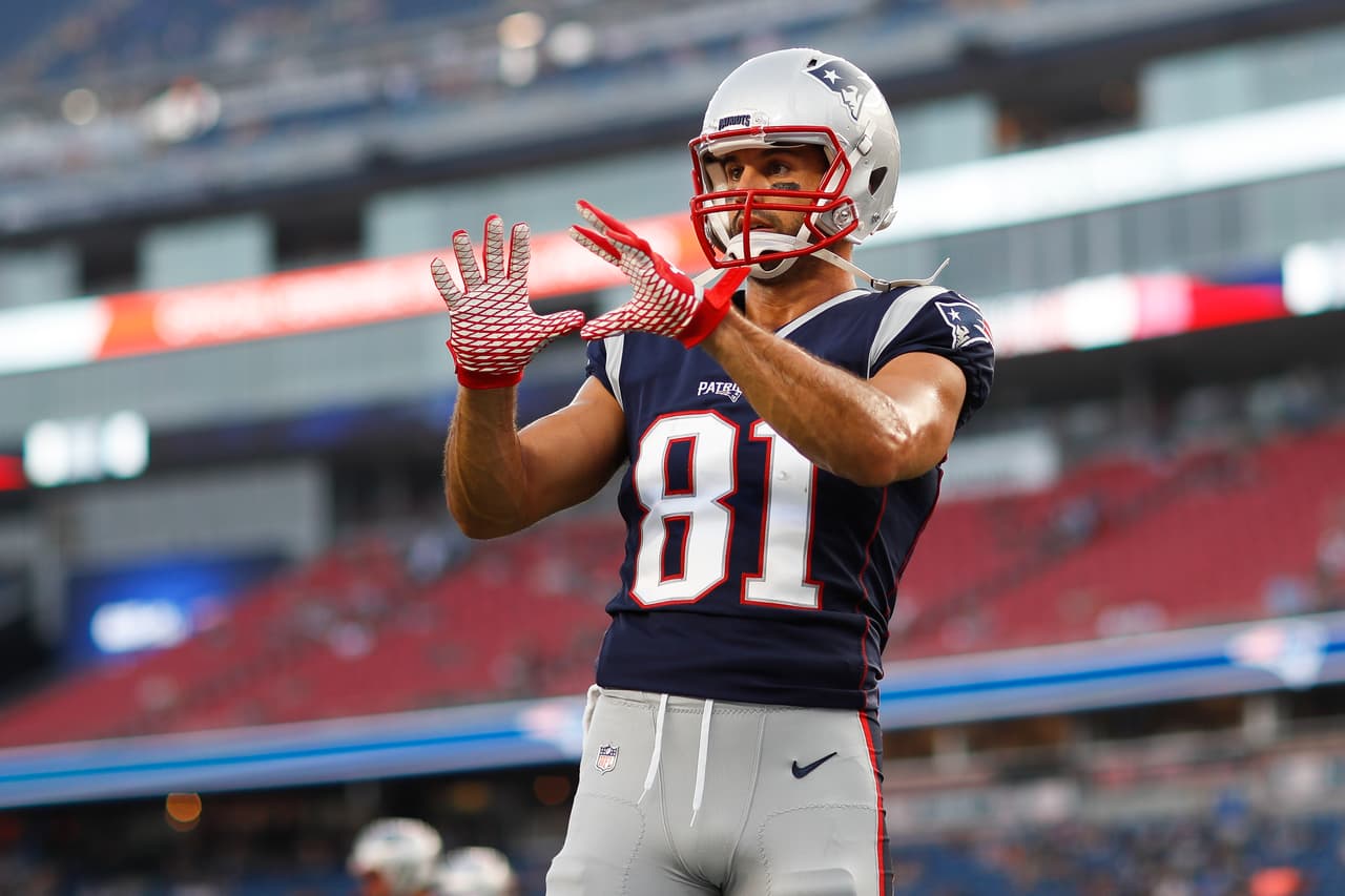 Eric Decker estuvo muy poco tiempo con los New England Patriots en esta pretemporada 2018.