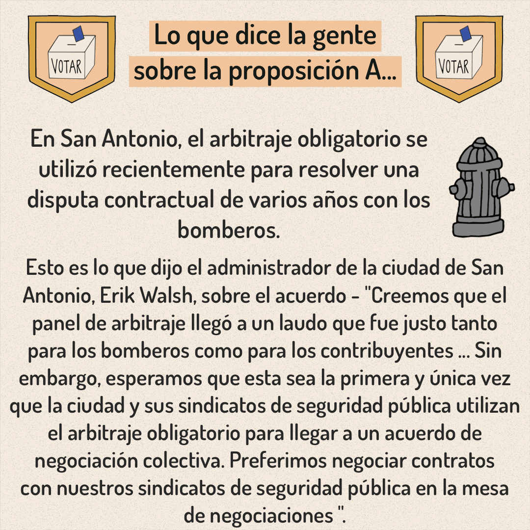 Información sobre la Proposicion A