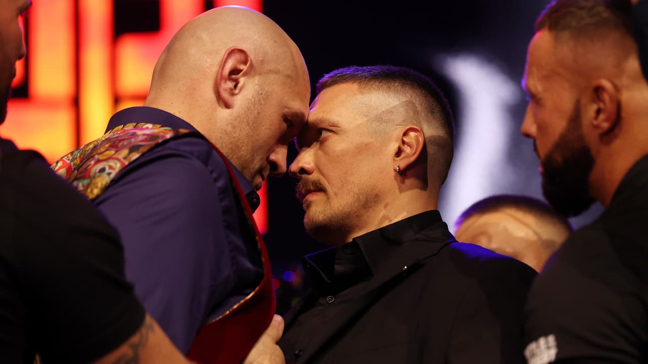Tyson Fury y Usyk protagonizan intenso primer cara a cara  