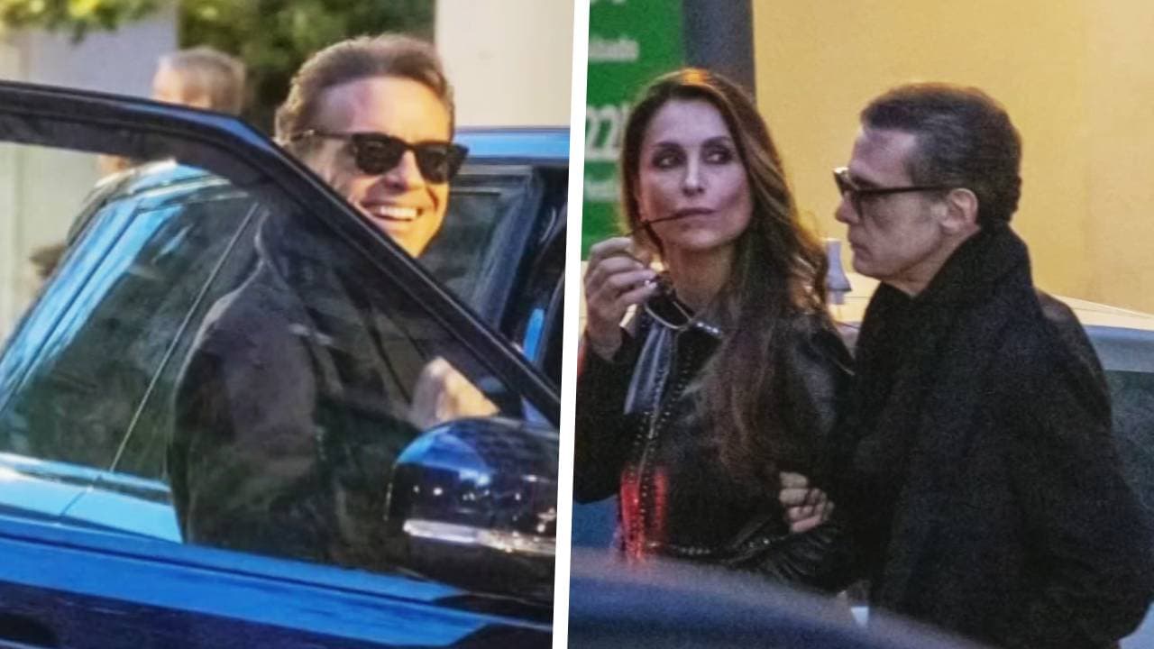 Sonriente y radiante, así fue captado Luis Miguel con Paloma Cuevas por las calles de Madrid