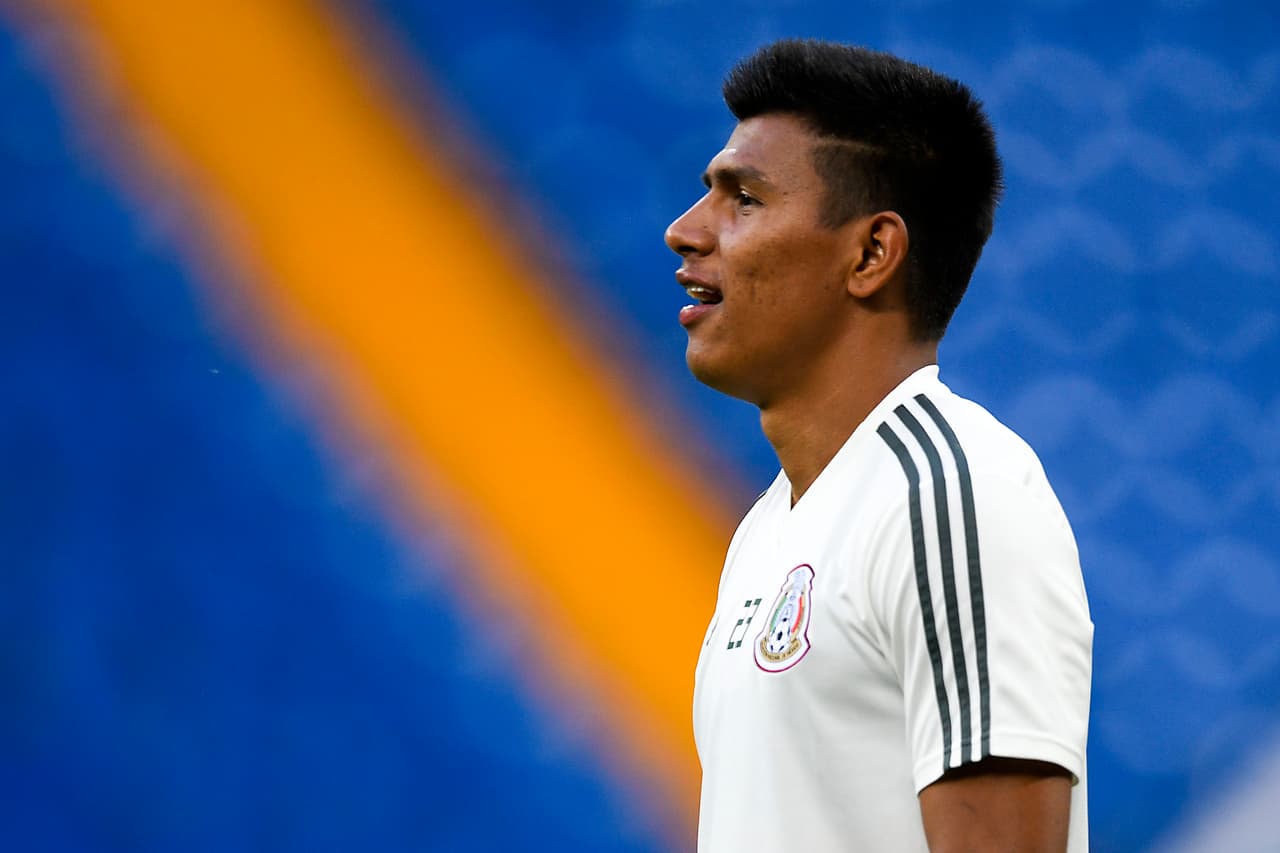 Uno de los responsables de que México mantuviera a raya a los poderosos atacantes germanos, Jesús Gallardo, quien tuvo un buen trabajo en la zaga.