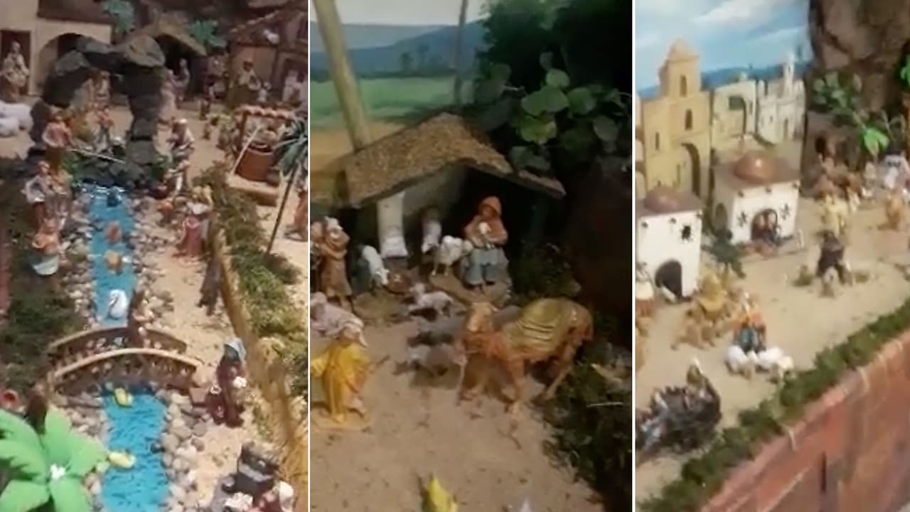 El nacimiento de Jorge R. en el sur de Sacramento incluye docenas de figuras y diferentes escenarios.