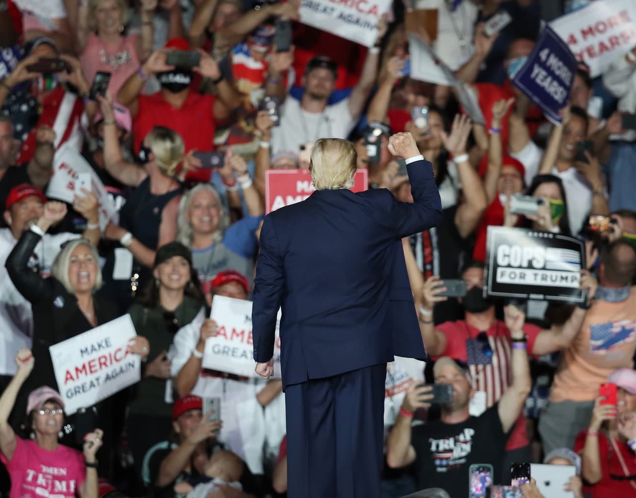 Trump regresa al estado de Florida, después que estuvo este lunes en Sandford y dos días luego que Biden planificó actos de campaña en el condado Broward.