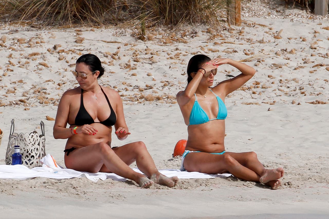 Eva disfrutó y se asoleó largo rato.