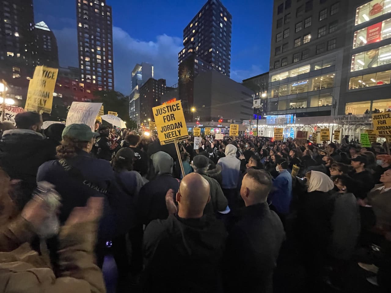 La protesta por la muerte de Jordan Neely de este viernes terminó en Union Square.