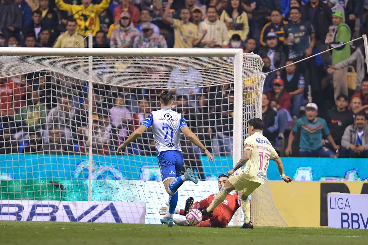 América aplastó 1-6 al Puebla en la ida de los Cuartos de Final con doblete de Henry Martín y goles de Diego Valdés, Alejandro Zendejas, Brian Rodríguez y Federico Viñas.