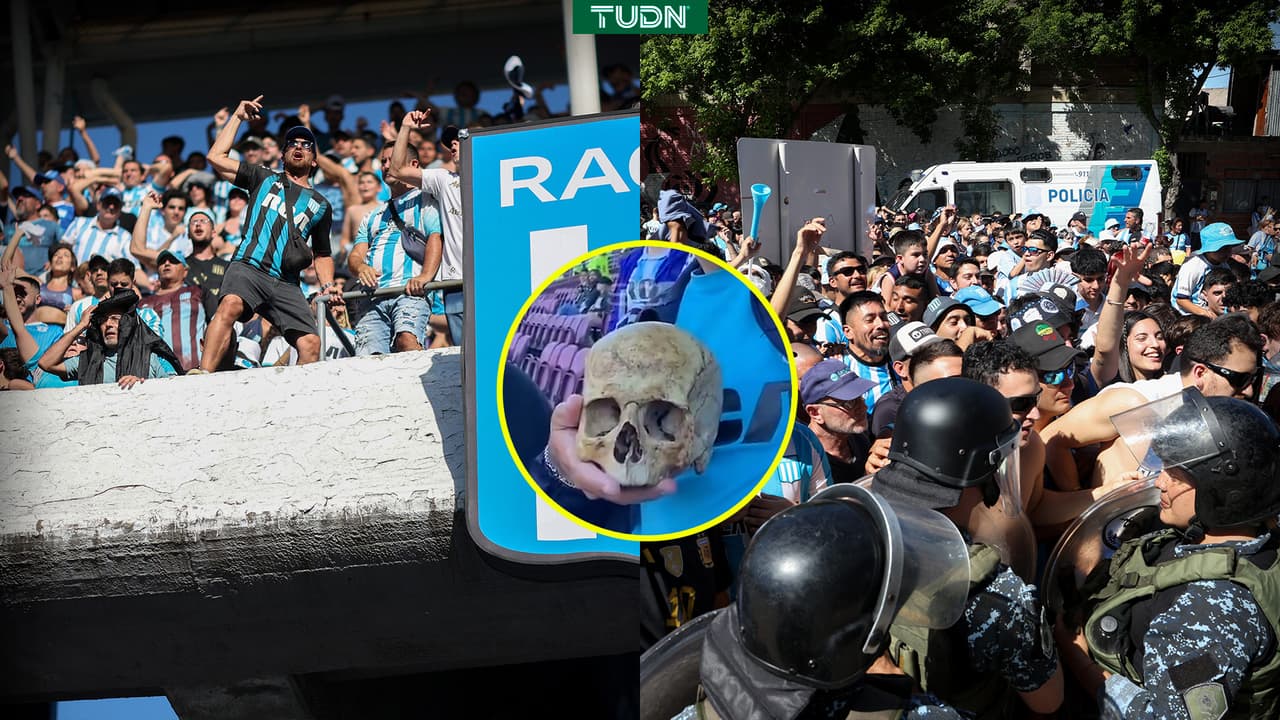 Fan de Racing lleva cráneo de su abuelo tras título de Copa Sudamericana 