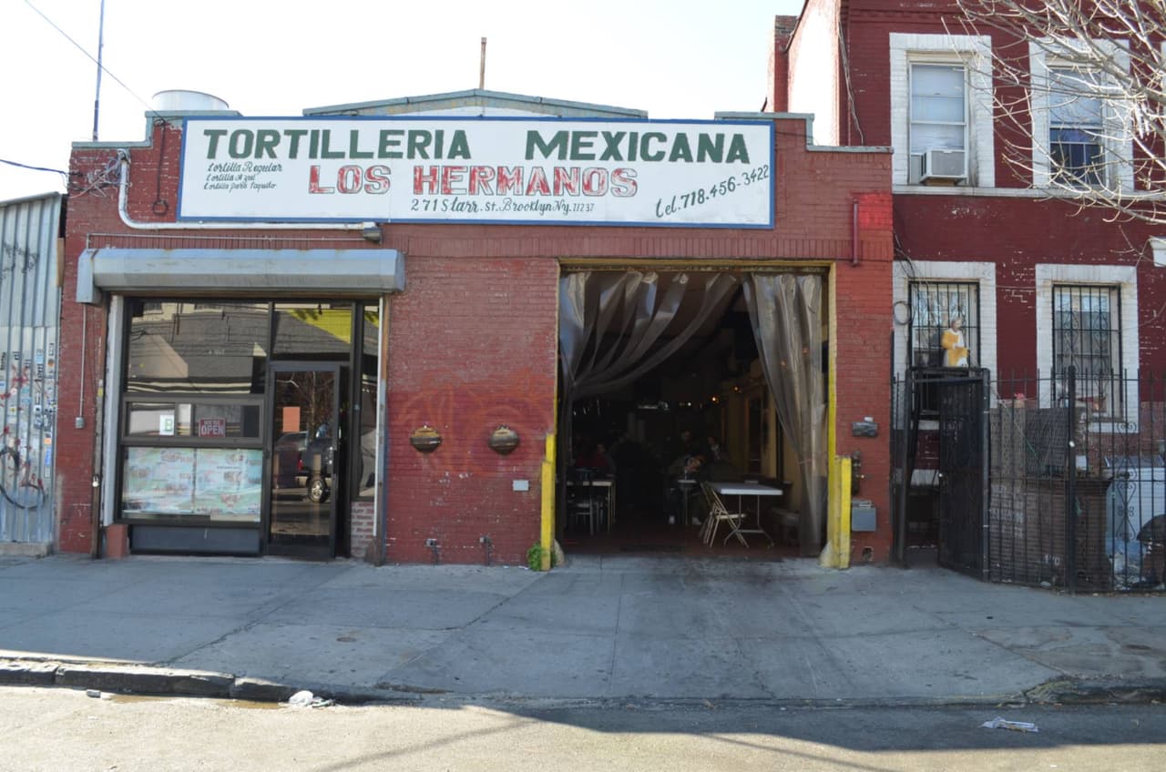 <b>Tortilleria Mexicana Los Hermanos (Mexicana)</b>
<br>271 Starr St, Brooklyn, NY 11237