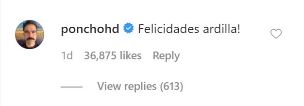 Entre los mensajes de felicitación que recibió estuvo el de su ex, Alfonso Herrera, quien hasta la nombró con su apodo: 
<b>"¡Felicidades 'ardilla'!"</b>
<br>