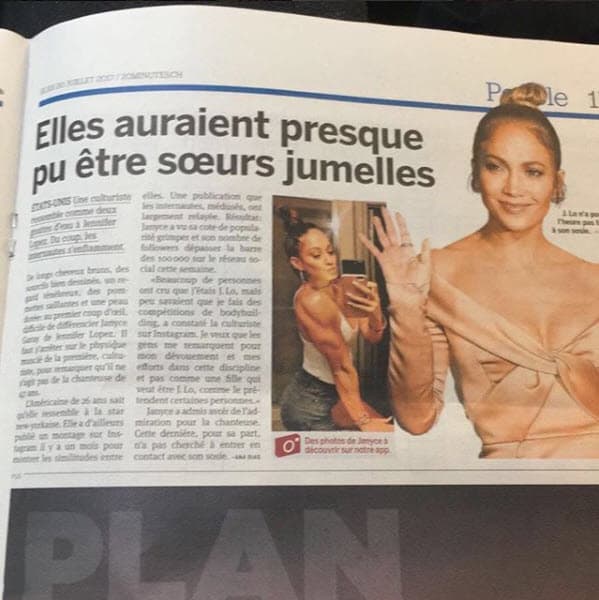 Su parecido ha causado tanta expectación, que su nombre ha llegado hasta los medios suizos, como en esta nota que se publicó en julio de 2017: "Todavía estoy en estado de 'shock' con todo esto. Estoy en un periódico de Suiza junto a Jennifer López. ¿Quién iba a pensar que esto me pasaría a mí? Mucho más está por venir y compartir con todos ustedes. Esto es solo el comienzo, ¡lo mejor está por venir!", escribió en Instagram.