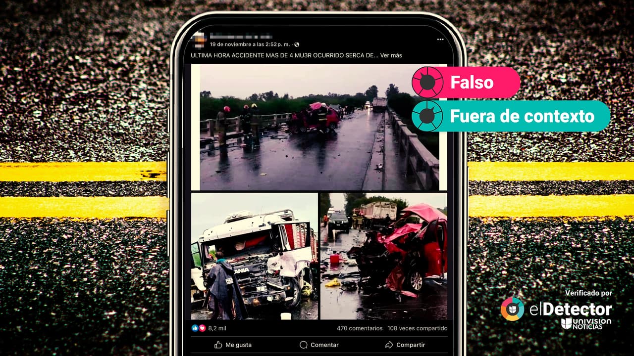 Es falso que ese accidente con “más de cuatro” muertos sea una noticia de “última hora”: ocurrió hace más de un mes