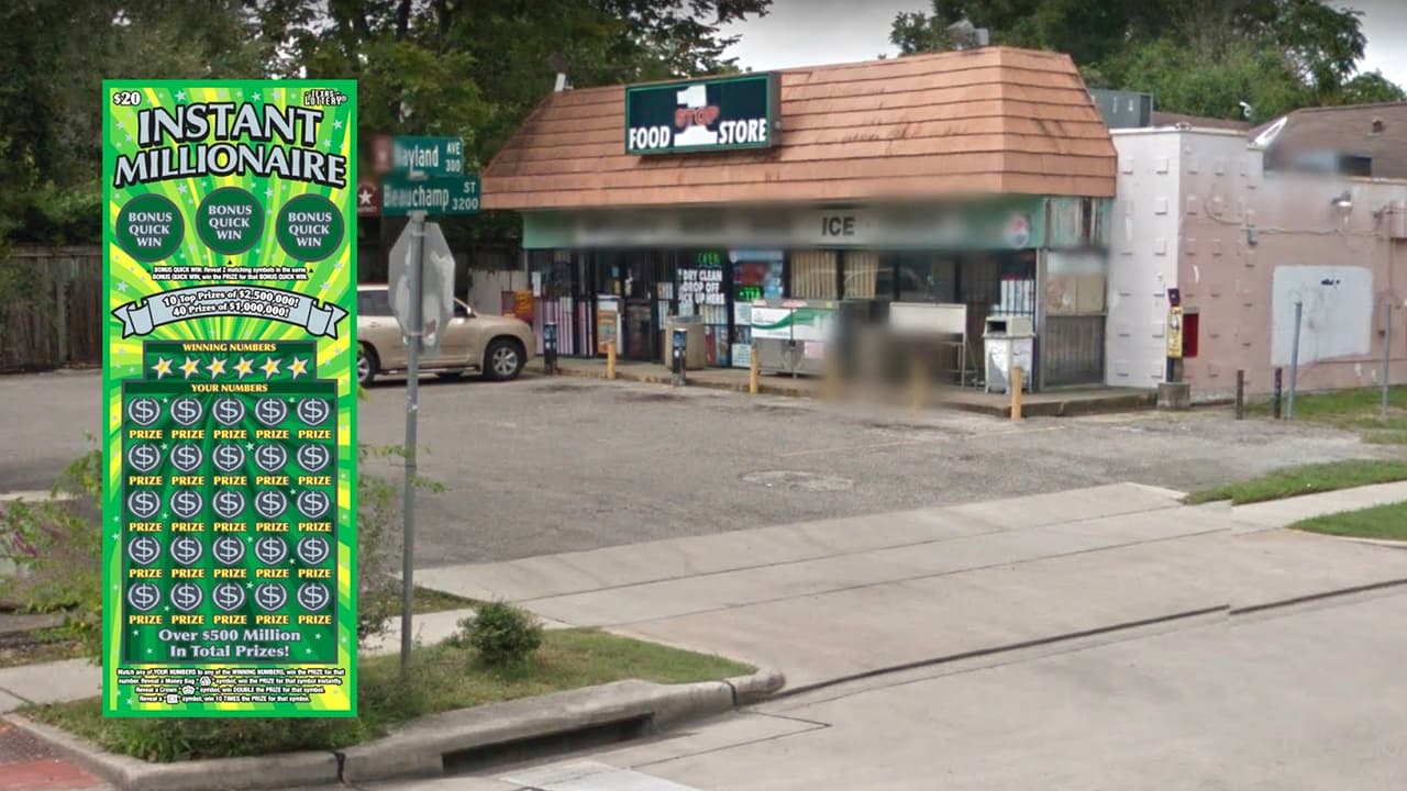 Un residente del área de Houston se sacó un premio de un millón de dólares en un raspadito