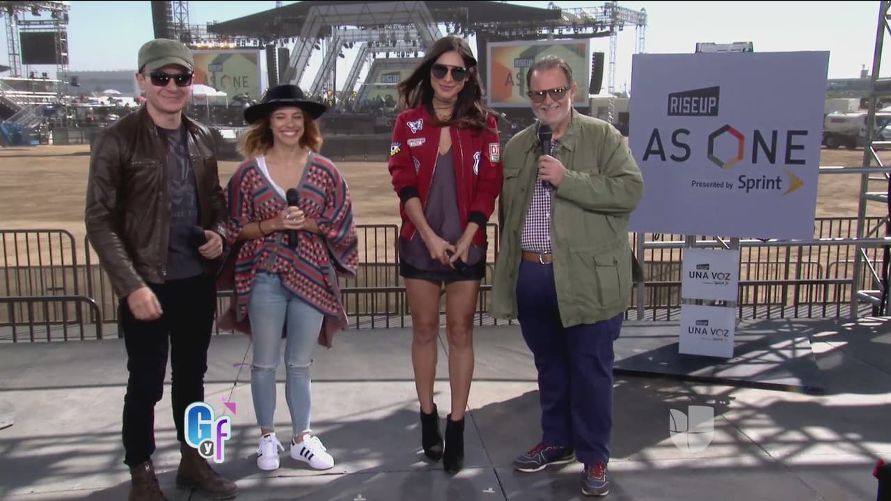 Fonseca, compositor del tema de RiseUp As One, y Debbie Nova ya están listos para el show