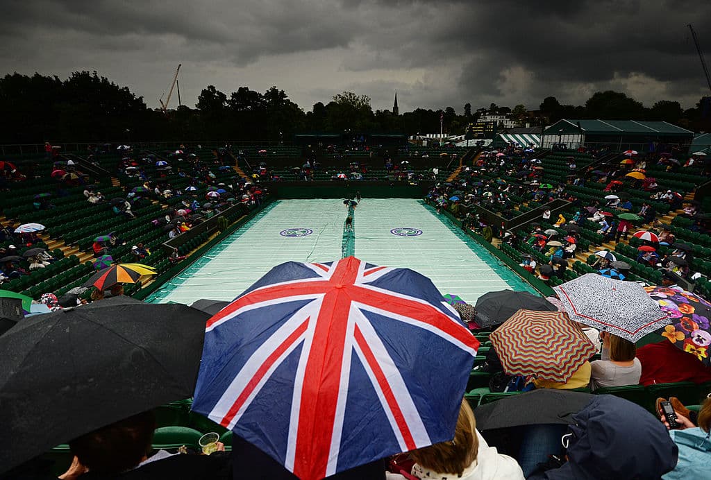 Una panorámica en el quinto día de 2013. Se postergaba el encuentro entre Marion Bartoli y Camila Giorgi.