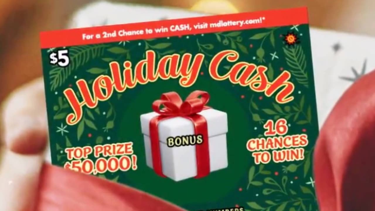 Ganó miles de dólares en la lotería gracias al regalo de Navidad de un amigo en Maryland