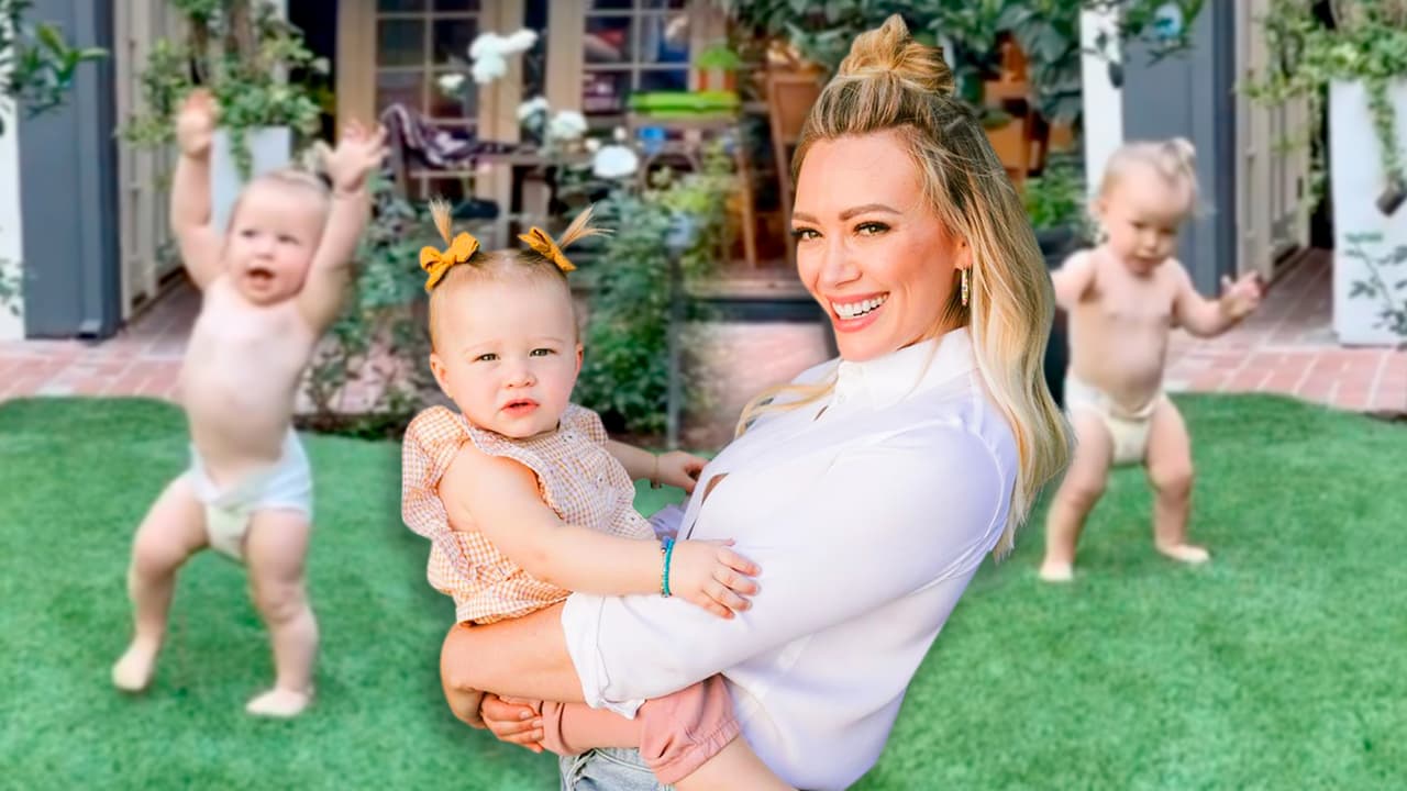 Las simpáticas caídas de Banks, la hija de Hilary Duff, al aprender a caminar