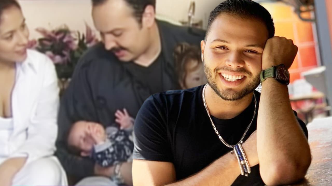 Leonardo Aguilar reacciona al ver las imágenes de cuando su papá lo presentó recién nacido a la prensa