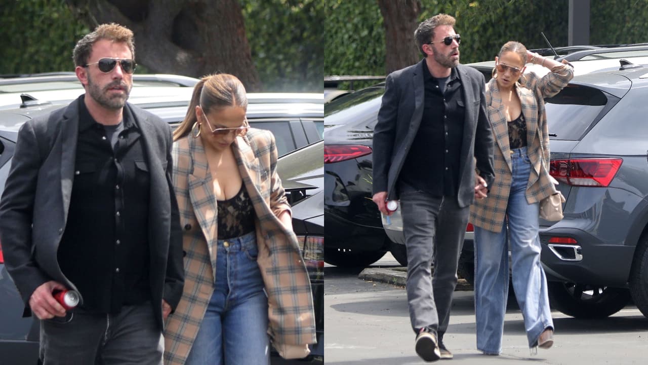 JLo se dejó ver con un look elegante en el que destacó una chaqueta Zimmermann.