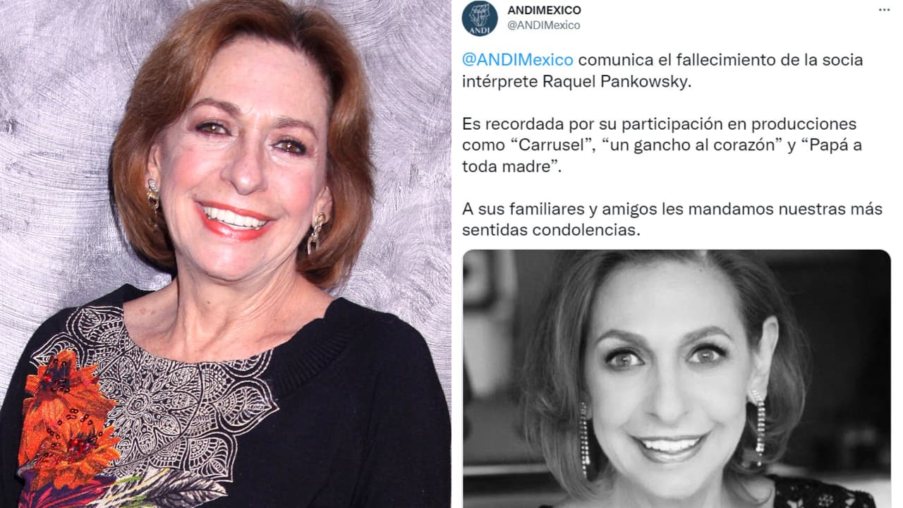 La ANDI dio a conocer la noticia sobre la muerte de Raquel Pankowsky.