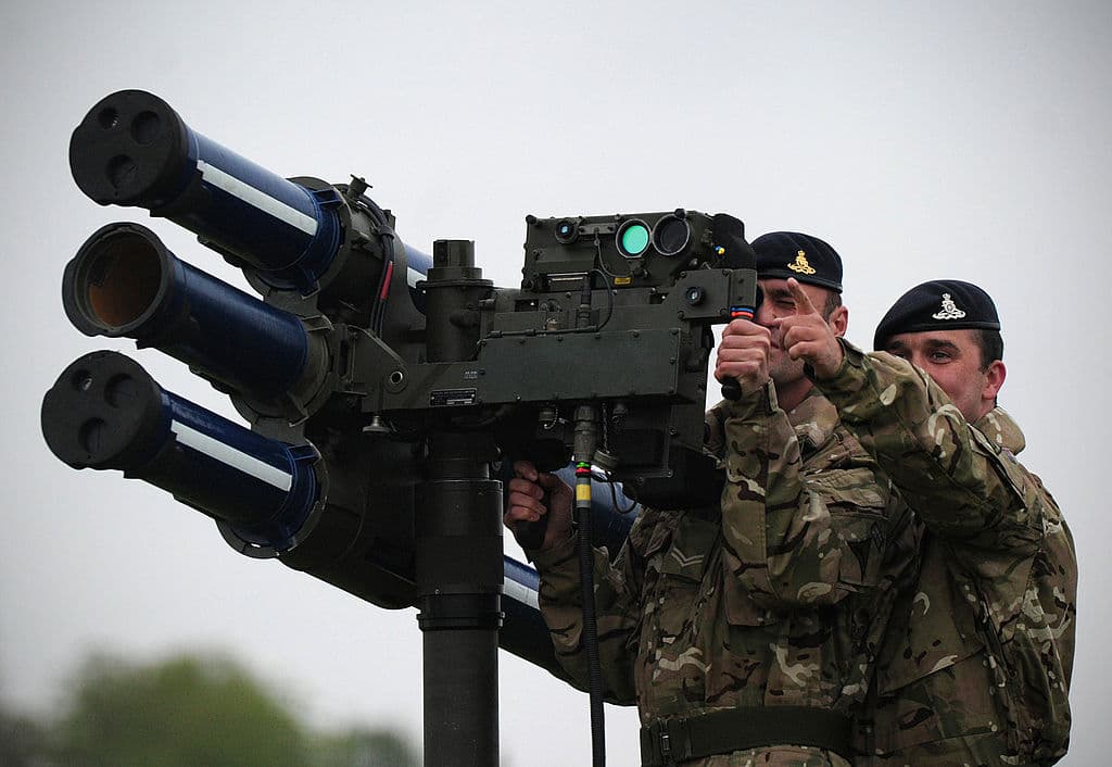 The UK has said it is supplying an unspecified number of high-velocity Starstreak anti-aircraft weapons to Ukraine. The weapons, manufactured in Northern Ireland, are short-range surface-to-air missiles and are laser-guided to increase the chances of hitting their targets. It has a range of up to 4.3 miles (7kms). In this photo: a Starstreak system, manned by members of the British Royal Artillery during a media demonstration in London.