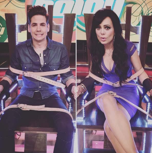 Alberto Missis de DVICIO y Maribel Guardia se enfrentaron en la silla eléctrica.