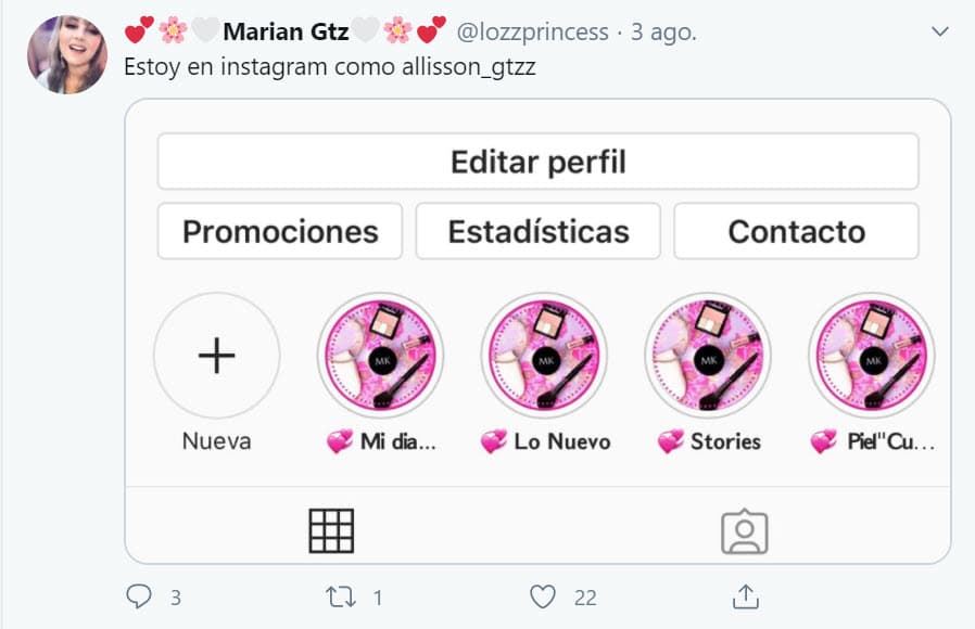 Durante años, la actriz solamente tuvo una cuenta de Twitter y otra de Facebook que no estaba abierta al público. Dos semanas después de que anunció que abriría más su vida, informó que ya tenía una cuenta en Instagram, como allisson_gtzz.