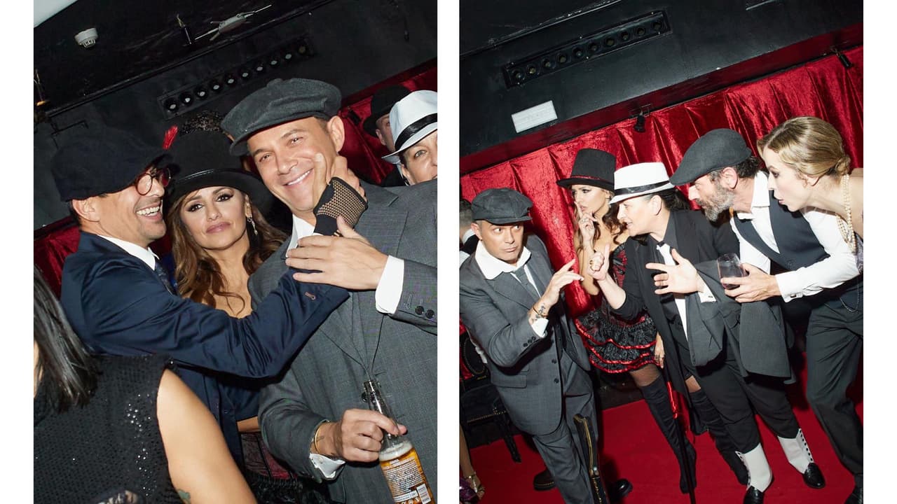 Alejandro Sanz y Mónica Cruz en la fiesta de cumpleaños del cantante.