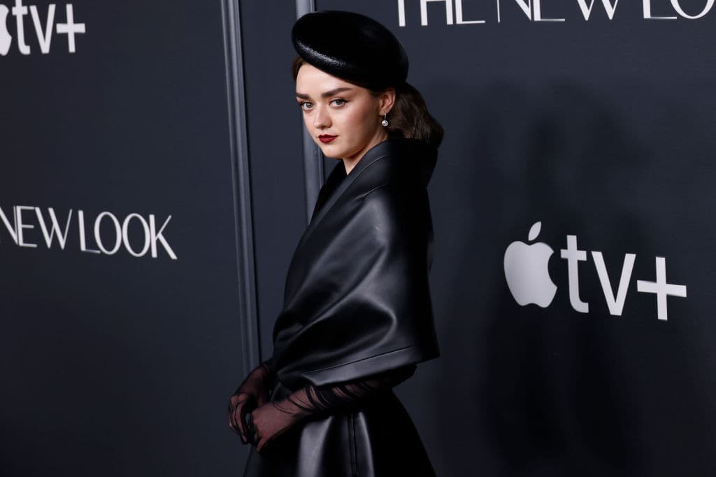 NEW YORK, NEW YORK - FEBRUARY 12: Maisie Williams attends Apple TV+'s "The New Look" world premiere at Florence Gould Hall on February 12, 2024 in New York City. (Photo by Rob Kim/Getty Images)