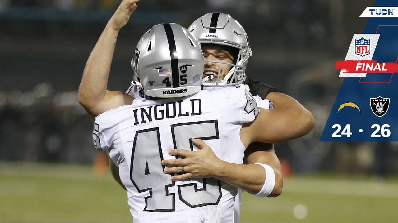 Raiders responde y frena a los Chargers