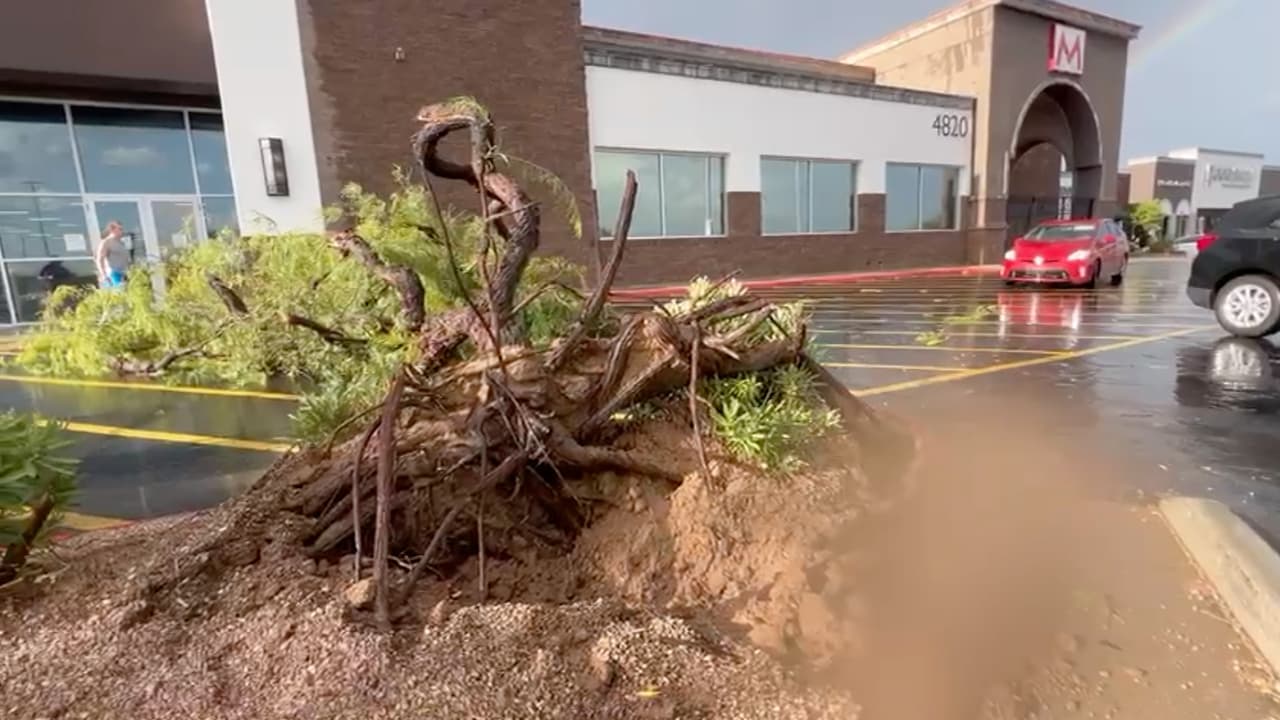 También se experimentó una intensa tormenta de polvo para el área de Queen Creek y San Tan Valley alrededor de las 4 p.m.