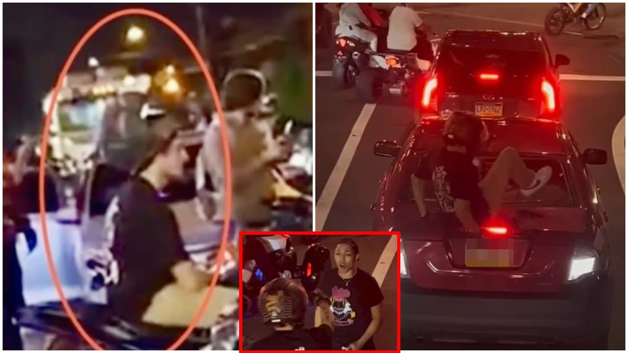 Arrestan al motociclista que habría agredido a una conductora al romper el cristal de su auto en incidente vial