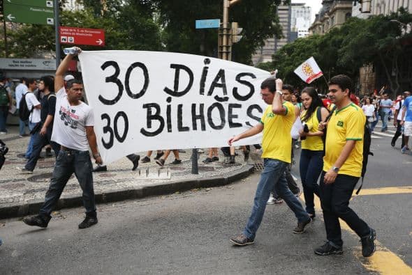 Protestas en Brasil