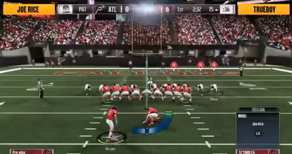 El partido entre dos jugadores estaba disponible para los más fanáticos en video, en un choque entre dos jugadores apodados Joe Rice y Trueboy.