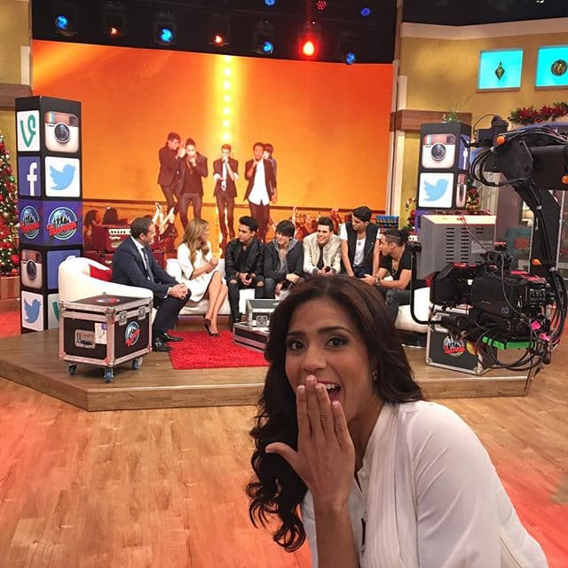 ¡Qué tal! Francisca estaba emocionadísima por la visita de CNCO. (14 de diciembre, 2015).